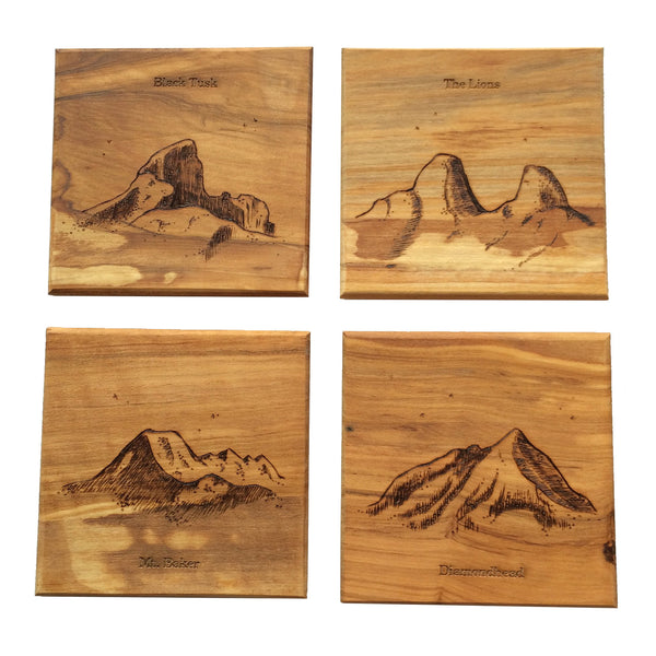 Coaster Set - Mountains of the Pacific Northwest