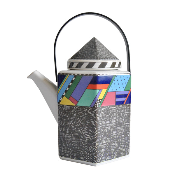 Postmodern Rosenthal Metropol Scenario Teapot By Barbara Brenner