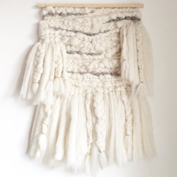 Large Ivory Woven Wallhanging