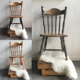 Vintage Wood Spindle Chair